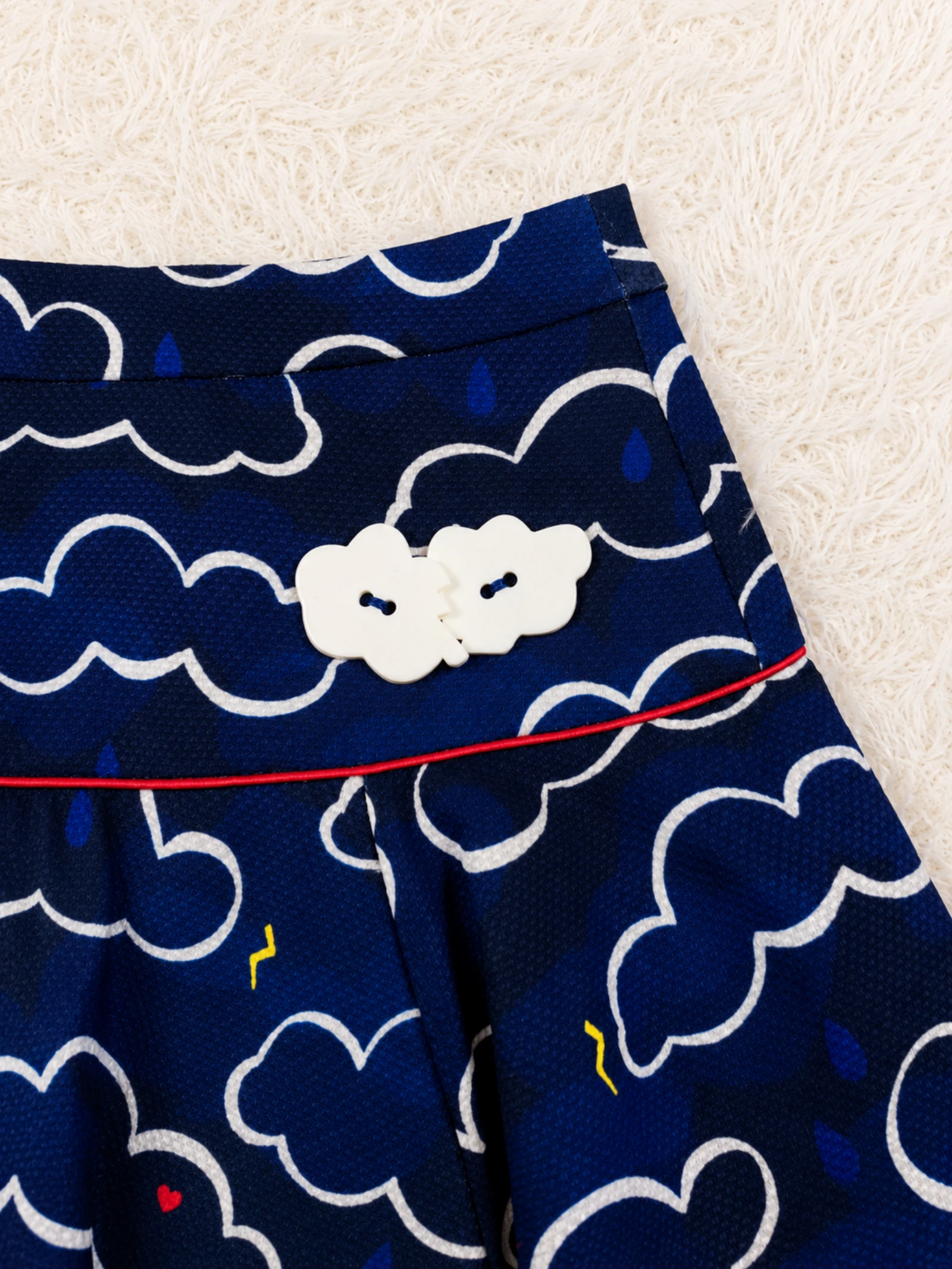 Saia Catimini com estampa de nuvens 12 anos 👒 – photo 4
